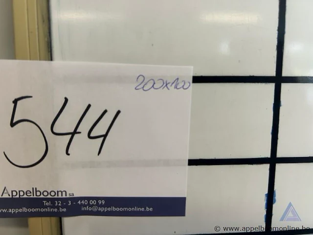 Whiteboard met raster, inclusief diverse magneten, planbord, 200 x 100 cm - afbeelding 2 van  2
