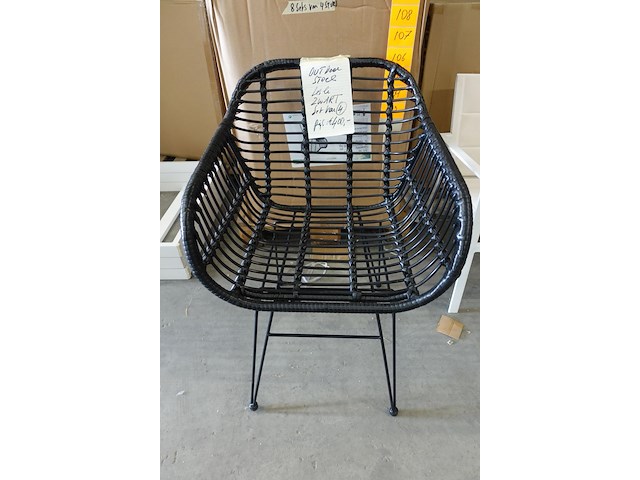 Wicker outdoor poef diphano - afbeelding 3 van  93