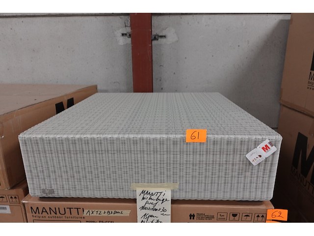 Wicker poef manutti - afbeelding 1 van  3