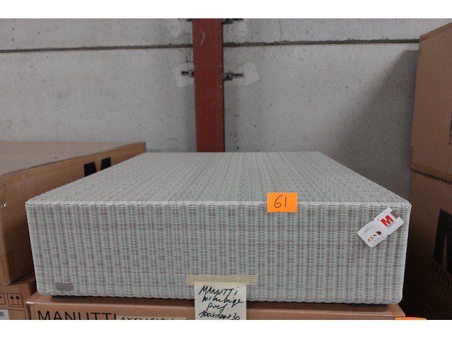 Wicker poef manutti - afbeelding 1 van  3