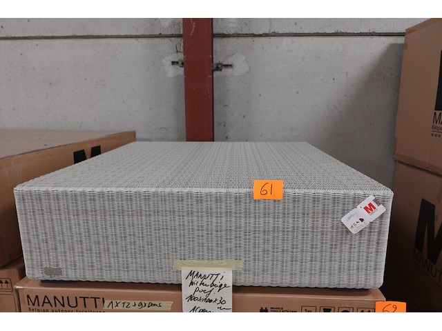 Wicker poef manutti - afbeelding 1 van  3