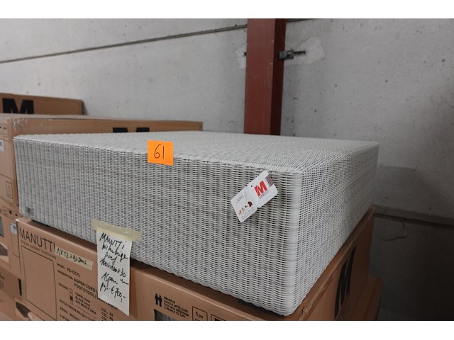 Wicker poef manutti - afbeelding 2 van  3