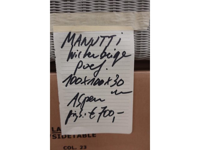 Wicker poef manutti - afbeelding 3 van  3