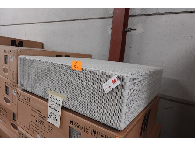 Wicker poef manutti - afbeelding 2 van  3