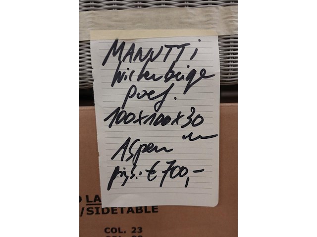 Wicker poef manutti - afbeelding 3 van  3