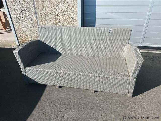 Wicker tuinbank - afbeelding 1 van  3