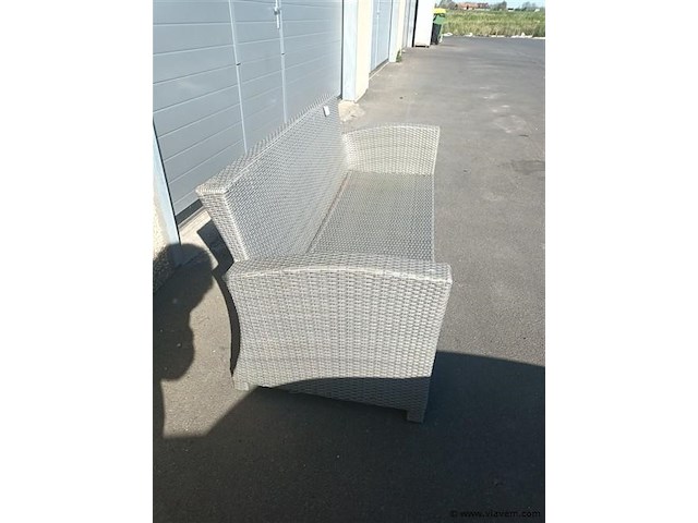 Wicker tuinbank - afbeelding 2 van  3