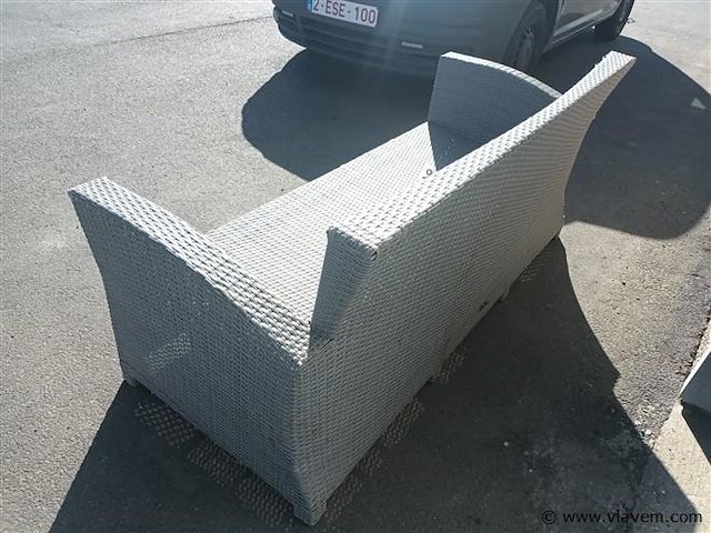 Wicker tuinbank - afbeelding 3 van  3