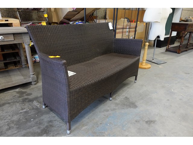 Wicker zitbank - afbeelding 3 van  4