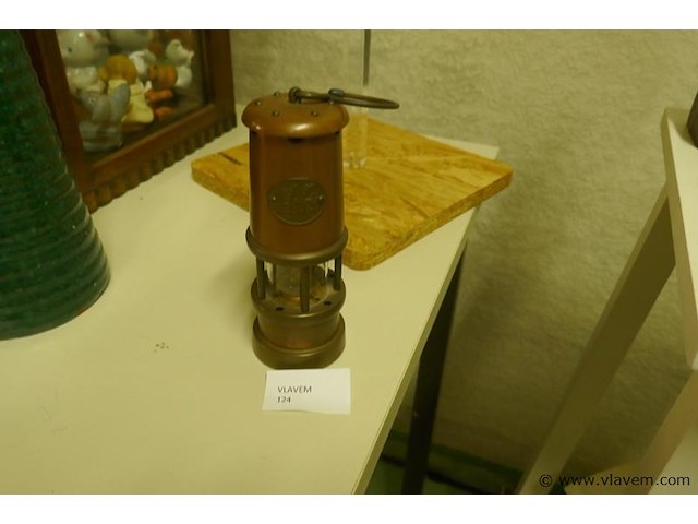 Wieklamp in koper - afbeelding 1 van  3