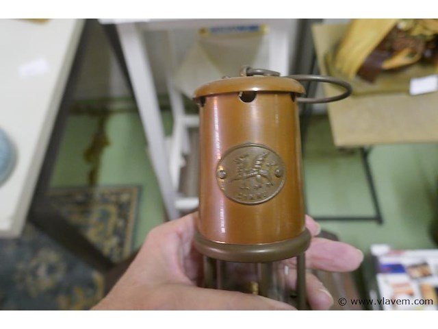 Wieklamp in koper - afbeelding 2 van  3