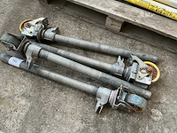 Wielen voor rolsteiger (4x) - afbeelding 2 van  4