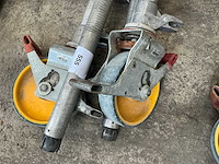Wielen voor rolsteiger (4x) - afbeelding 2 van  4