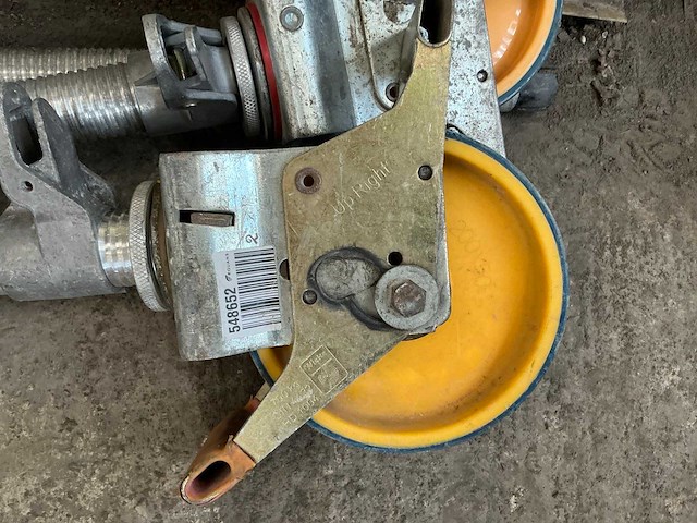 Wielen voor rolsteiger (4x) - afbeelding 2 van  3
