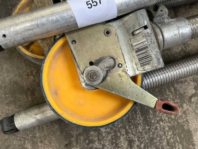 Wielen voor rolsteiger (4x) - afbeelding 3 van  4