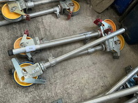 Wielen voor rolsteiger (4x) - afbeelding 1 van  4