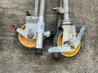 Wielen voor rolsteiger (4x) - afbeelding 2 van  4