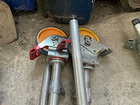 Wielen voor rolsteiger (4x) - afbeelding 3 van  4