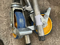 Wielen voor rolsteiger (4x) - afbeelding 2 van  4