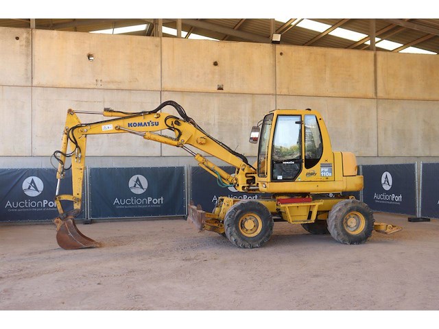 Wielgraafmachine komatsu pw110r diesel 69kw 2005 - afbeelding 1 van  1