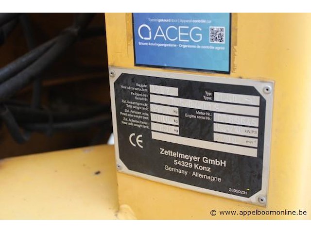Wiellader zetelmayer zl 502 serienummer 0504019, bj 1997 - afbeelding 2 van  9