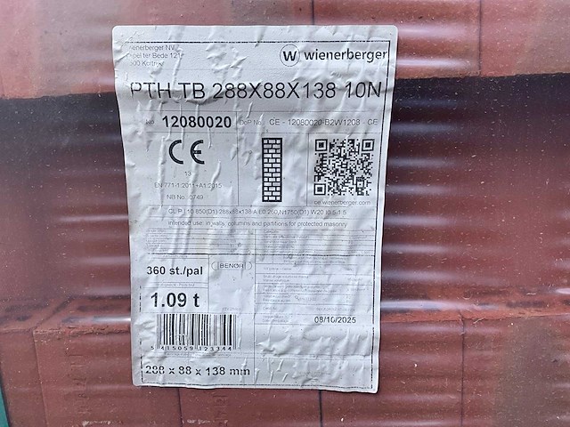 Wienerberger porotherm bakstenen (432x) - afbeelding 4 van  8