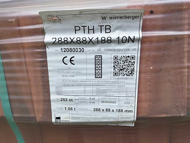 Wienerberger porotherm bakstenen (700x) - afbeelding 8 van  11