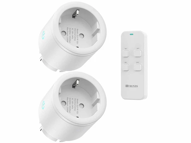 Wifi-stekker met timer, 2-pack met afstandsbediening - afbeelding 1 van  2