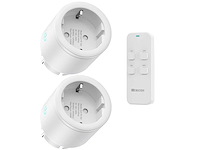 Wifi-stekker met timer, 2-pack met afstandsbediening - afbeelding 1 van  2