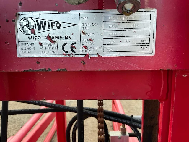 Wifo hmd280/2000 balenlader - afbeelding 10 van  10
