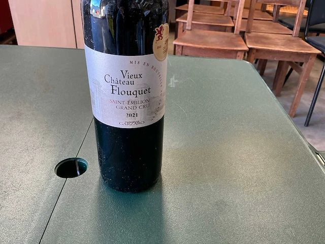 Wijnflessen (24x) – rode wijn château vieux flouquet - afbeelding 2 van  4