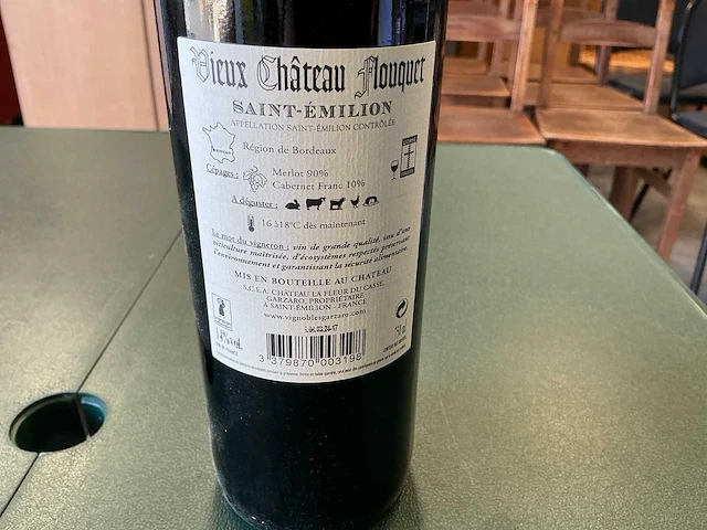 Wijnflessen (24x) – rode wijn château vieux flouquet - afbeelding 4 van  6
