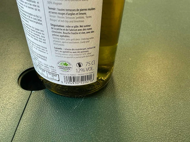 Wijnflessen (24x) – witte wijn domaine brial 2021 - afbeelding 2 van  4