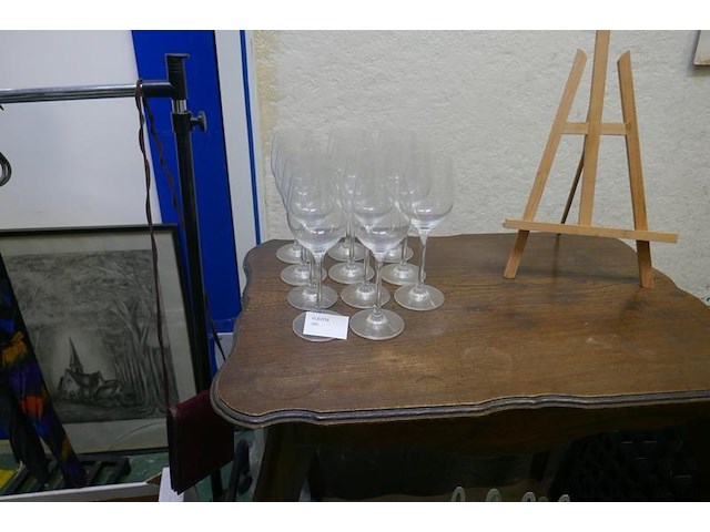 Wijnglazen in kristal - afbeelding 1 van  1