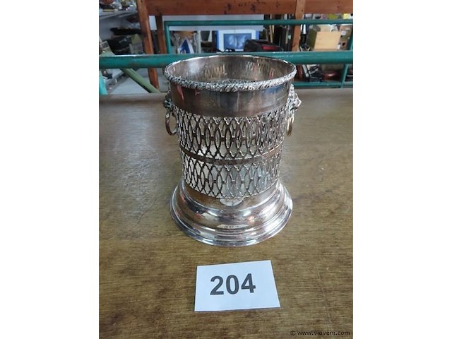 Wijnhouder verzilverd - afbeelding 1 van  3