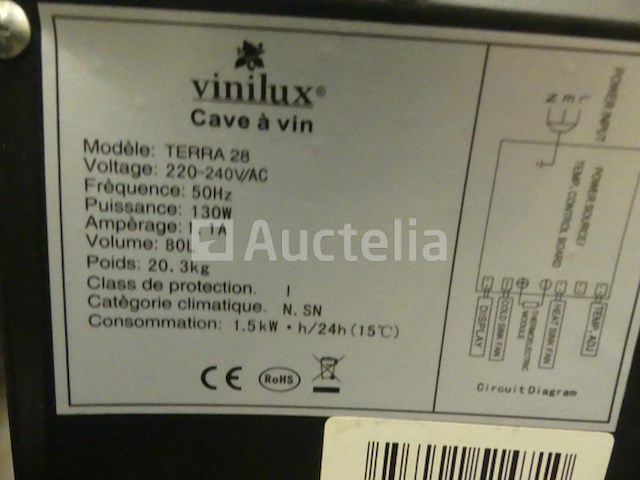 Wijnkelder 28 flessen vinilux terra 28 - afbeelding 6 van  8