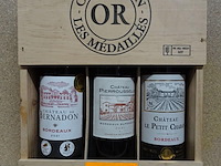 Wijnkist 3 flessen rode bordeaux wijn