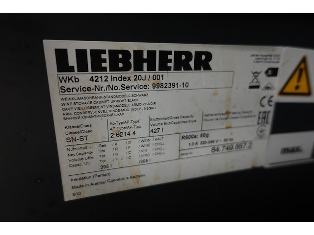 Wijnkoeler liebherr - afbeelding 6 van  6