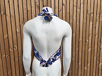 Wikkeltop cobalt flower maat m - afbeelding 2 van  5