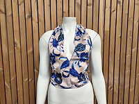Wikkeltop cobalt flower maat xs - afbeelding 1 van  5