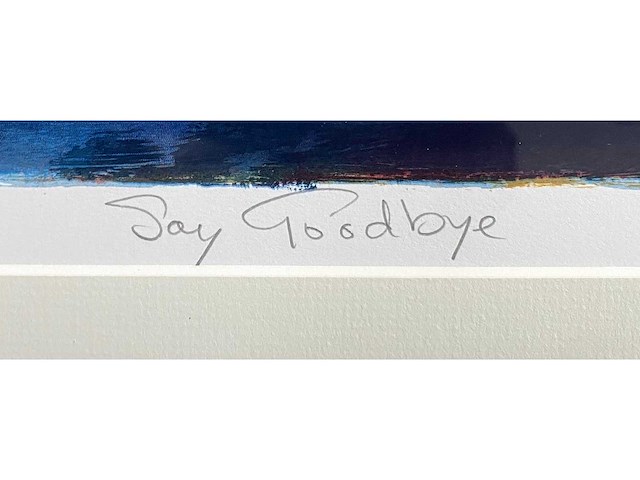 Wil willemsen - say goodbye - zeefdruk - ingelijst - afbeelding 3 van  6