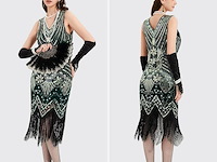 Wildparty jaren 20-jurk voor dames (xl) - afbeelding 2 van  4