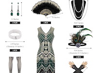 Wildparty jaren 20-jurk voor dames (xl) - afbeelding 3 van  4