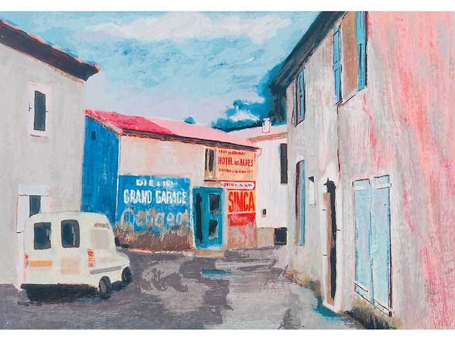 Willem brauck - steeg - kleurenzeefdruk - afbeelding 1 van  7