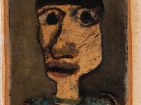 Willem van hecke (1893-1976), portrait, 1956, mixed media 31.5 x 28 cm. (12.40 x 11.01 in.), frame: 38.5 x 34.5 cm. (15.16 x 13.58 in.)