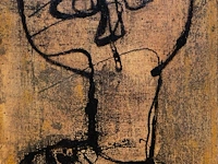 Willem van hecke (1893-1976), portrait, 1965, mixed media 28.5 x 23 cm. (11.22 x 9.06 in.), frame: 30 x 24.5 cm. (11.81 x 9.65 in.)