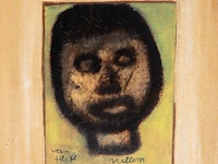 Willem van hecke (1893-1976), portrait, mixed media 36 x 30.5 cm. (14.16 x 12.00 in.), frame: 39 x 33.5 cm. (15.34 x 13.18 in.) - afbeelding 5 van  5