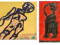 Willem van hecke (1893-1976), untitled, 1952, mixed media 40 x 58 cm. (15 3/4 x 22.82 in.), frame: 43.5 x 61.5 cm. (17.12 x 24.21 in.)