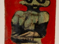 Willem van hecke (1893-1976), untitled, 1954, mixed media collage 38 x 50 cm. (14.96 x 19.67 in.), frame: 40 x 52 cm. (15 3/4 x 20.46 in.) - afbeelding 4 van  5