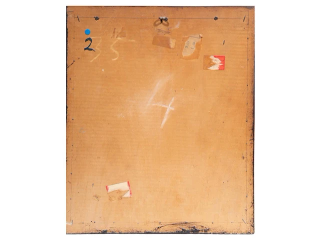 Willem van hecke (1893-1976), untitled, 1955, mixed media 30.5 x 26.5 cm. (12.00 x 10.42 in.), frame: 38 x 32.5 cm. (14.96 x 12.80 in.) - afbeelding 3 van  4